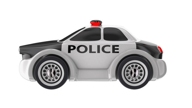 Police car 3d render