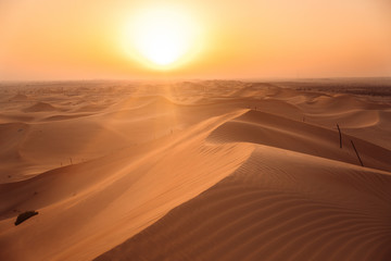 Obraz na płótnie Canvas Al Khatim Desert Abu Dhabi