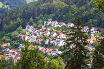 View of Triberg in Black Forest - Germany, Baden-Wurttemberg