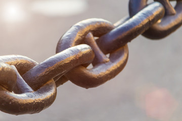 Chain link , toned