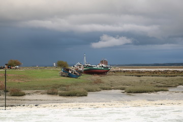 Bateau bord de mer