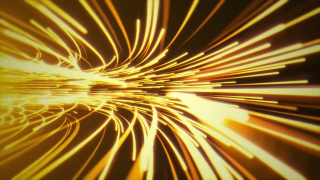 Gold Hyperspace Jump with Rotation