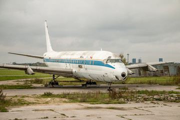 Fototapeta na wymiar Old abandoned aircraft