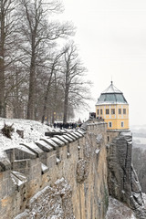 Friedrichsburg, Festung Koenigstein, Winter