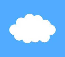 cloud icon on white background
