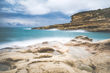 Fototapeta na wymiar St Peter Pool on Malta island