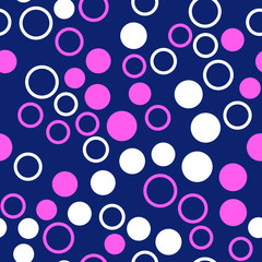 Rounds and circles Seamless vector EPS 10 Abstract geometric pattern. Multicolor Figures. Texture for print and Banner. Flat style