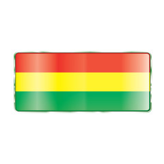 button with the image of the flag of Bolivia