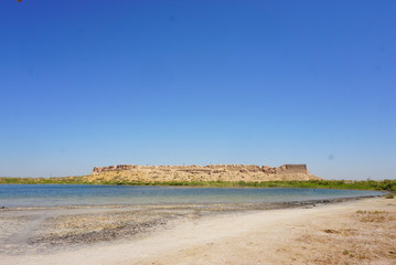 ウズベキスタン ヒヴァの塩湖