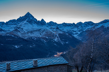 Tramonto sul Monviso, Cuneo