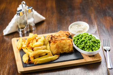 Fish and chips - food from British pubs