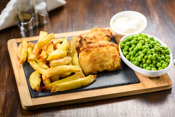 Fish and chips - food from British pubs