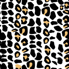 Fototapeta na wymiar Leopard seamless pattern. Animal print. Vector background