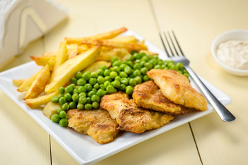 Fish and chips - food from British pubs