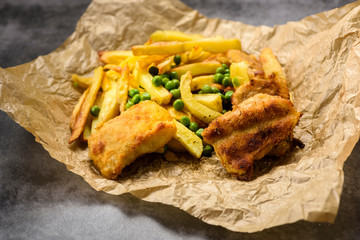 Fish and chips - food from British pubs