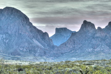 Mountain view in Big Bend National Park, Texas USA