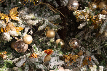 Christmas tree in the supermarket