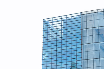 New block of modern glass apartments or office