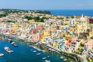 Fototapeta na wymiar Procida island of Italy
