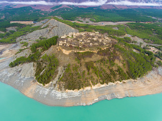 Abandoned village of Tiermas, Zaragoza, Aragon, Spain