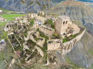 Abandoned village of Esco, Zaragoza, Aragon, Spain