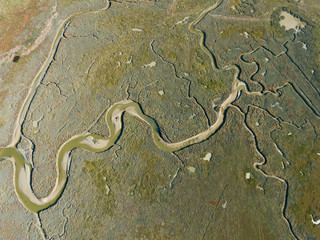 Estuary in Geffosses, Manche, Normandy, France