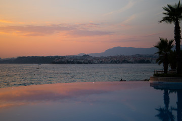 Sunset over the Coast of Split Croatia