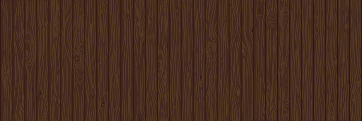 Brown wooden background. Old weathered wood surface with long boards lined up vector illustration.