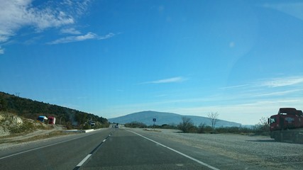 Fototapeta premium road in mountains