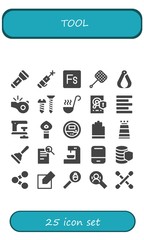  tool icon set