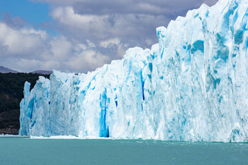 Towering glacier