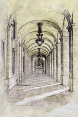 Excerpts from a square of Lisbon