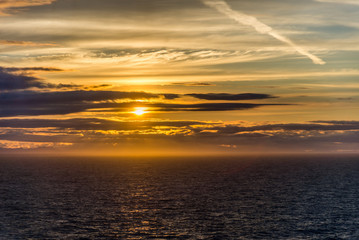 Alaskan Sunset from a Cruise Ship