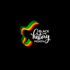 Black History Month Vector Template Design Illustration