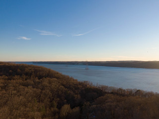 Aerial View of the Susquehanna River in Lancaster PA