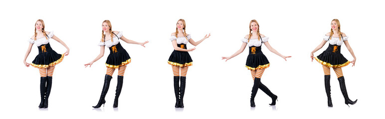 Young woman in traditional german costume