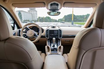Luxury car Design interior. 

