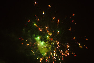 fireworks in the sky
