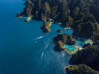 Beautful island formation in coron palawan