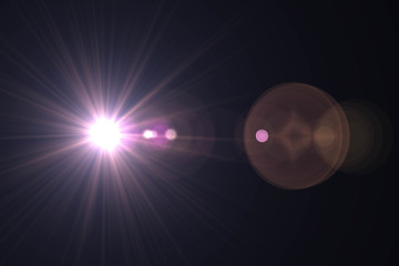 Abstract of sun with flare. natural background with lights and sunshine wallpaper.