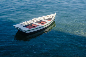 Fototapeta premium Fisher boat in the port