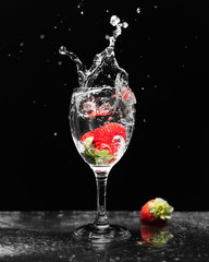 Tasty glass of water