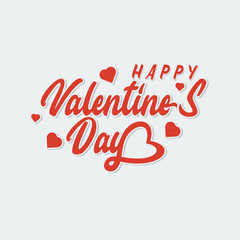 valentine's day greeting vector illustration