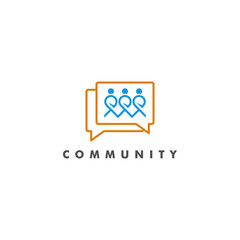 People community logo template vector illustration