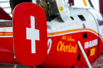 Snow and Winter Helicopter in Switzerland