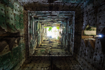 Obraz premium inside tower at Ta prohm temple