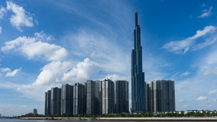 Obraz premium Vinhomes Central Park riverside, Hochiminh city, Vietnam, January 2019