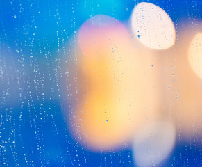 Obraz premium Texture background wet drops of rain