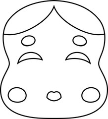 Japanese god of wealth outline