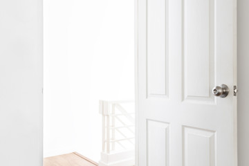 House rental and real estate, opened door